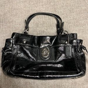 Coach patent leather handbag- great condition